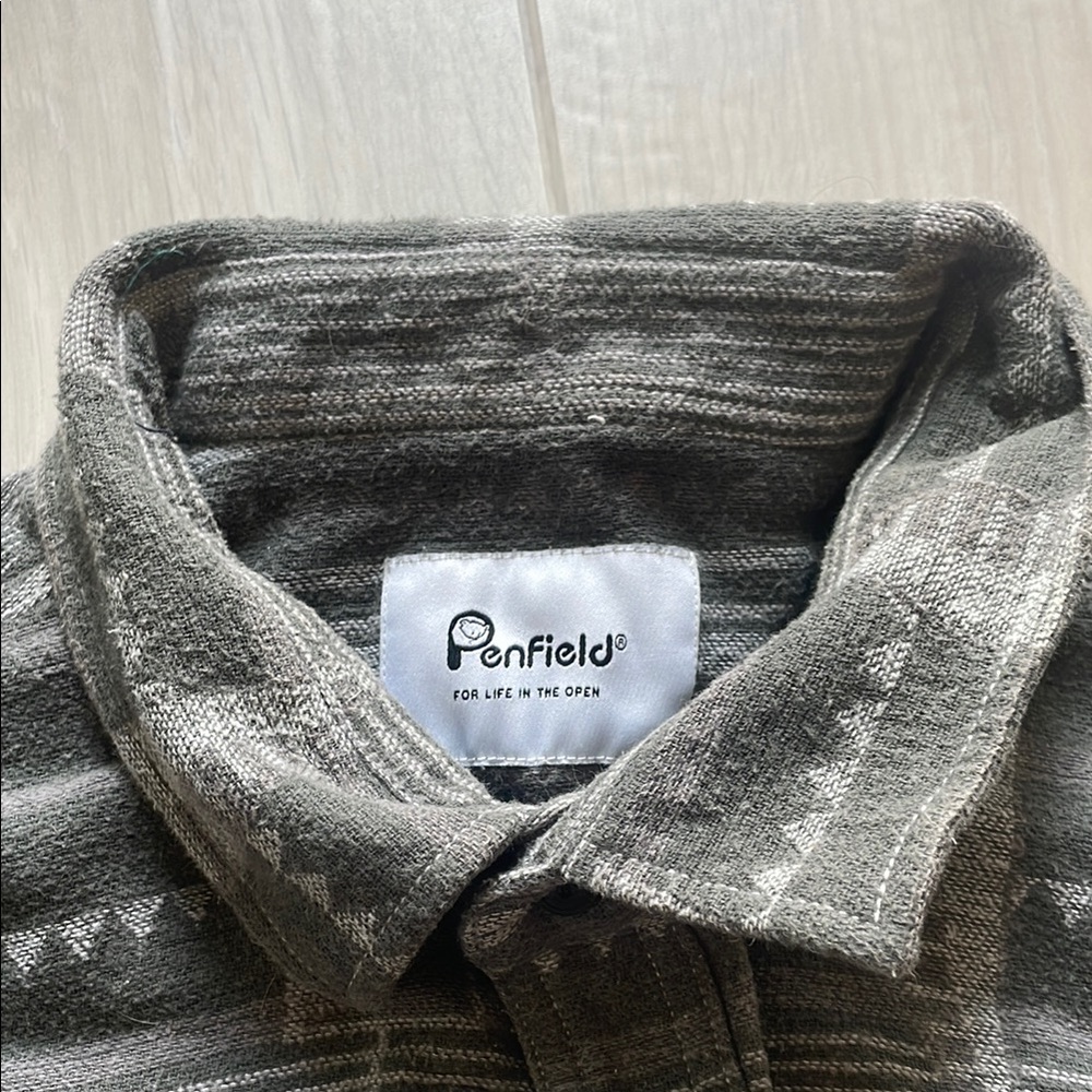 Penfield Gray Camouflage Lightweight Shirt Jacket - Picture 2 of 2